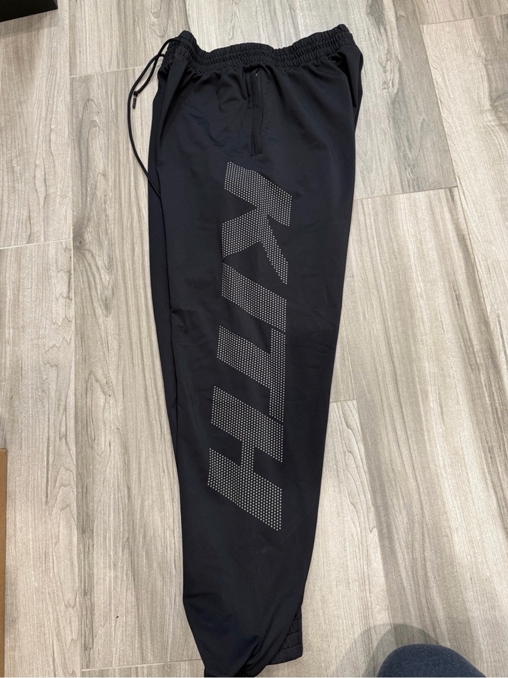 Kith MINA Black Nylon Track Pants with KITH Side Logo